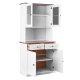 NORDIC LIVING COLLECTION Buffet Westerland-5.2, hvit sepia, 4 d�rer og 2 skuffer, heltre