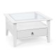 NORDIC LIVING COLLECTION Provence 1 soffbord, furu, vitt, med 1 l�da