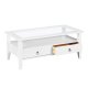 NORDIC LIVING COLLECTION Soffbord Provence 7 furu vit 115x60 med 2 l�dor