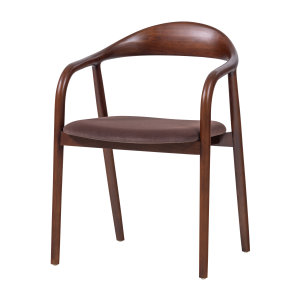 WOOOD Bran Matstol Boktr&auml; Velour Brun [Fsc]