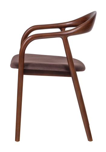 WOOOD Bran Matstol Boktr&auml; Velour Brun [Fsc]