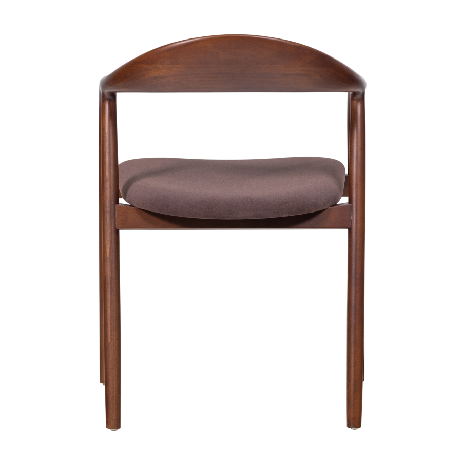 WOOOD Bran Matstol Boktr&auml; Velour Brun [Fsc]