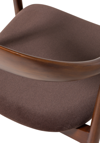 WOOOD Bran Matstol Boktr&auml; Velour Brun [Fsc]