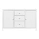 NORDIC LIVING COLLECTION  Byr� i massiv furu, vitlackerad, med 2 d�rrar, 3 l�dor och 4 hyllplan. Totalm�tt: 160 x 39,5 x 96 cm.