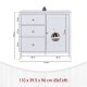 NORDIC LIVING COLLECTION  Byr� i massiv furu, vitlackerad, med 1 d�rr, 3 l�dor, 2 hyllplan. Totalm�tt: 110 x 40 x 96 cm.