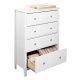 NORDIC LIVING COLLECTION  Byr� i massiv furu, vitlackerad, med 4 l�dor. Totalm�tt: 82 x 40 x 120 cm.