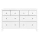 NORDIC LIVING COLLECTION Byr� i massiv furu, vitlackerad, med 8 l�dor och totalm�tt 160 x 40 x 96 cm.