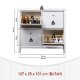 NORDIC LIVING COLLECTION Skosk�p i massiv furu f&ouml;r upp till 8 par skor i 4 rymliga l�dor