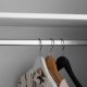 NORDIC LIVING COLLECTION Garderob i massiv furu med 2 d�rrar, vitlackerad, totalm�tt 106 x 60 x 210 cm.