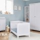 NORDIC LIVING COLLECTION  Garderob i massiv furu med 3 d�rrar, vitlackerad, totalm�tt 155 x 60 x 210 cm.