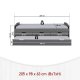 NORDIC LIVING COLLECTION Lena funksjonsseng 90x200 i heltre i gr� lakk med 3 skuffer og ekstra soveplass inkludert lamellbunn