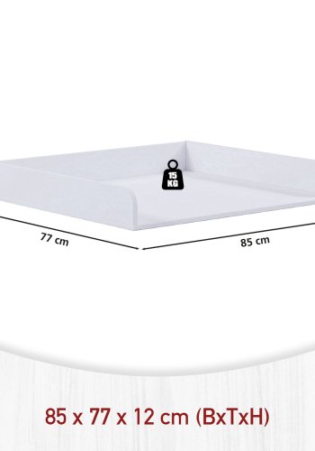 NORDIC LIVING COLLECTION Chilly Home/Landliv stellebord i heltre furu i hvitt. Totalm�l (B x D x H) ca.: 85 x 77 x 12 cm.