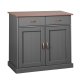 NORDIC LIVING COLLECTION Luzerna 3.1 byr� i gr� sepia med 2 d�rrar och 2 l�dor