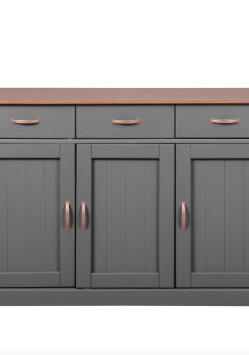 NORDIC LIVING COLLECTION Luzerna 4.1 byr� i gr� sepia med 3 d�rrar och 3 l�dor