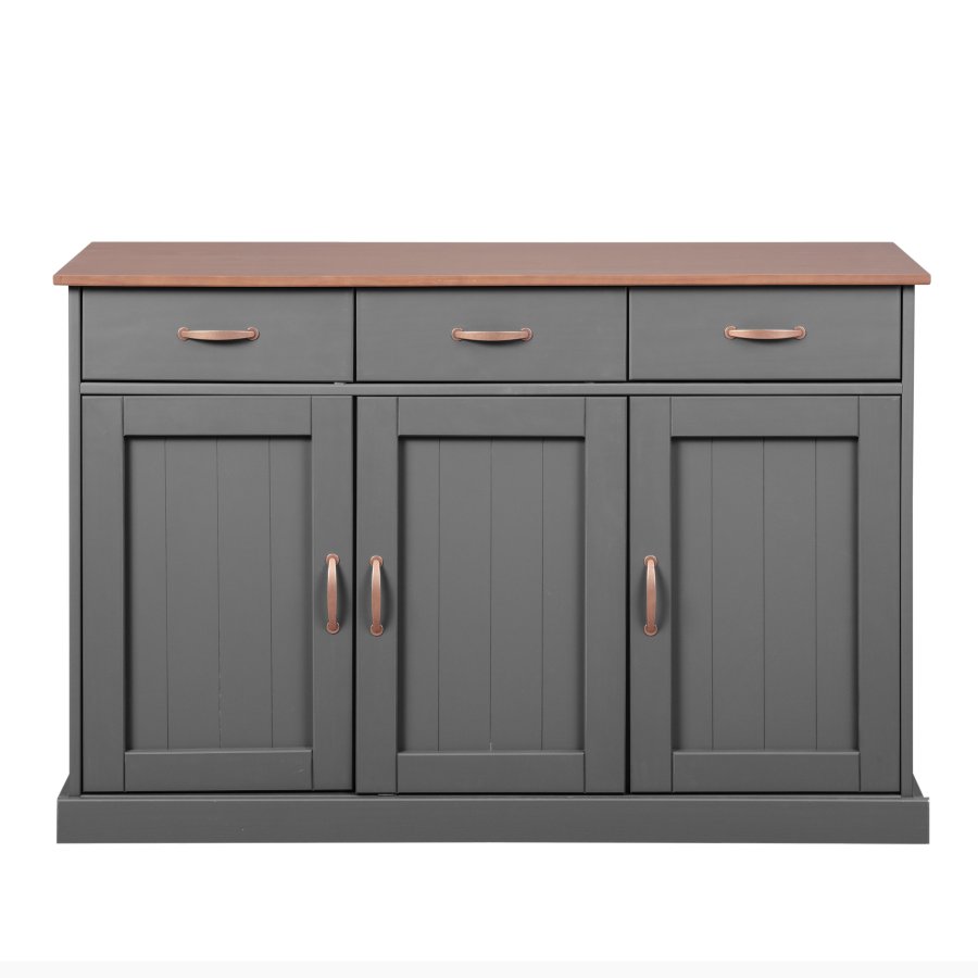 NORDIC LIVING COLLECTION Luzerna 4.1 byr� i gr� sepia med 3 d�rrar och 3 l�dor