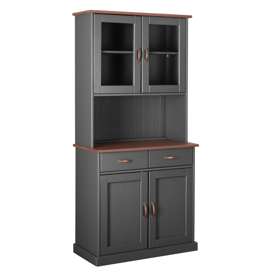 NORDIC LIVING COLLECTION Buffet Luzerna-5.1. gr�-sepia med 4 d�rer og 2 skuffer