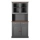 NORDIC LIVING COLLECTION Buffet Luzerna-5.1. gr�-sepia med 4 d�rer og 2 skuffer