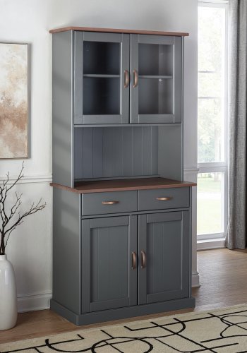 NORDIC LIVING COLLECTION Buffet Luzerna-5.1. gr�-sepia med 4 d�rer og 2 skuffer