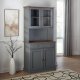 NORDIC LIVING COLLECTION Buffet Luzerna-5.1. gr�-sepia med 4 d�rer og 2 skuffer