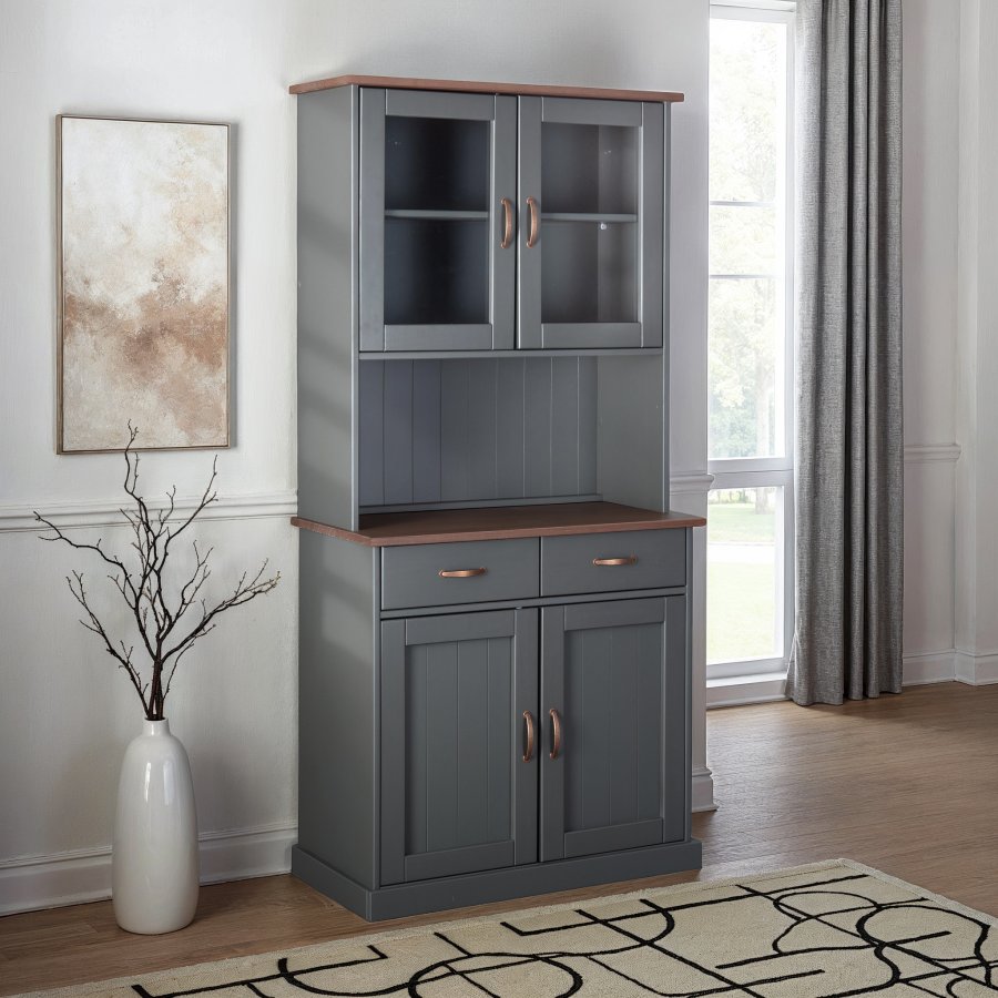 NORDIC LIVING COLLECTION Buffet Luzerna-5.1. gr�-sepia med 4 d�rer og 2 skuffer