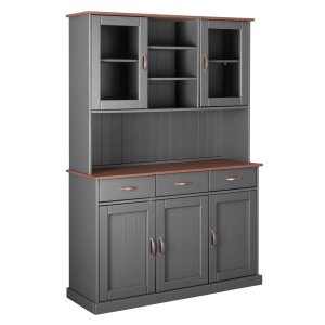 NORDIC LIVING COLLECTION Buffet Luzerna-6.1. gr�-sepia med 5 d�rer og 3 skuffer