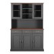 NORDIC LIVING COLLECTION Buffet Luzerna-6.1. gr�-sepia med 5 d�rer og 3 skuffer