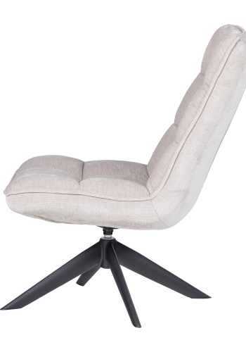 WOOOD Jouke svingstol chenille teksturert natur