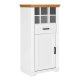 NORDIC LIVING COLLECTION Maluno kommode med 1 d�r og 1 skuff i heltre, hvitlakkert