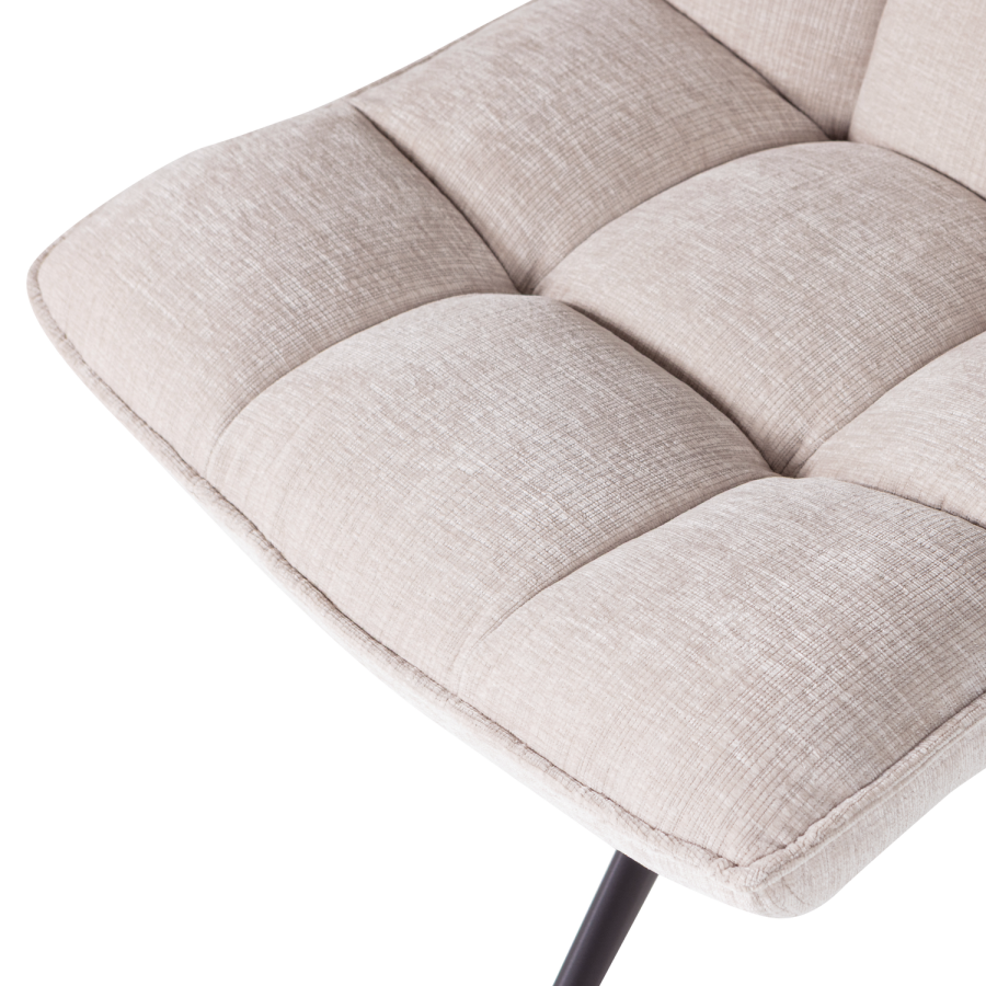 WOOOD Jouke svingstol chenille teksturert natur