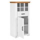 NORDIC LIVING COLLECTION Maluno kommode med 1 d�r og 1 skuff i heltre, hvitlakkert