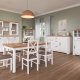 NORDIC LIVING COLLECTION Maluno kommode med 2 d�rer og 3 skuffer i heltre, hvitlakkert
