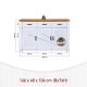 NORDIC LIVING COLLECTION Maluno kommode med 3 d�rer og 3 skuffer i heltre, hvitlakkert