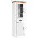 NORDIC LIVING COLLECTION Maluno s�ylevitrineskap med 2 d�rer og 1 skuff laget av heltre, hvitlakkert