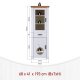 NORDIC LIVING COLLECTION Maluno s�ylevitrineskap med 2 d�rer og 1 skuff laget av heltre, hvitlakkert
