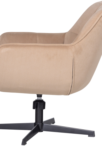 WOOOD Wibo svingstol matt fl�yel naturlig farge [Fsc]