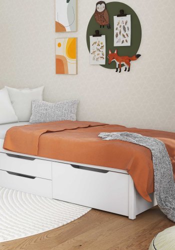 NORDIC LIVING COLLECTION 1 skuff, 2 skuffer, laget av heltre furu