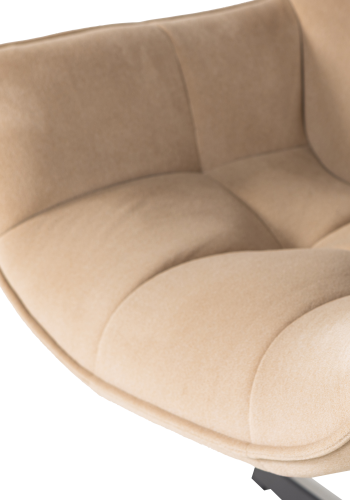 WOOOD Wibo svingstol matt fl�yel naturlig farge [Fsc]