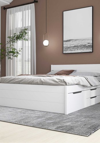 NORDIC LIVING COLLECTION 2 skuffer, 4 skuffer, laget av heltre furu
