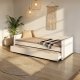NORDIC LIVING COLLECTION Funktionell s&auml;ng i massivt tr&auml; 