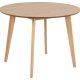 ACT NORDIC Roxby spisebord, rund - natur egefiner og gummitr (105)
