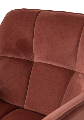 WOOOD Wibo svingstol matt fl�yel brun/r�d [Fsc]