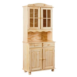 NORDIC LIVING COLLECTION Vitrineskap med 2 d�rer i Alicante-furu, fargel�s