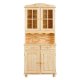 NORDIC LIVING COLLECTION Vitrineskap med 2 d�rer i Alicante-furu, fargel�s