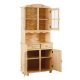 NORDIC LIVING COLLECTION Vitrineskap med 2 d�rer i Alicante-furu, fargel�s