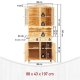 NORDIC LIVING COLLECTION Vitrineskap med 2 d�rer i Alicante-furu, fargel�s