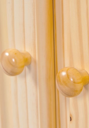 NORDIC LIVING COLLECTION Massivt tr&auml;sk&auml;nk tillverkad av furu med 3 l�dor och 3 d&ouml;rrar