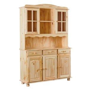 NORDIC LIVING COLLECTION Toscana vitrineskap med 3 skuffer og 5 hyller bak 5 d�rer