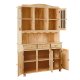 NORDIC LIVING COLLECTION Toscana vitrineskap med 3 skuffer og 5 hyller bak 5 d�rer