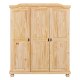 NORDIC LIVING COLLECTION Tr�dg�rdssk�p Bern 3-d�rrars naturfuru massivt tr�