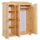 NORDIC LIVING COLLECTION Tr�dg�rdssk�p Bern 3-d�rrars naturfuru massivt tr�
